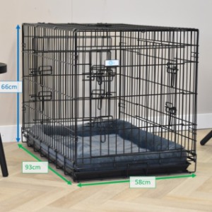 Verschiedene Abmessungen von der Hundekäfig Strong L