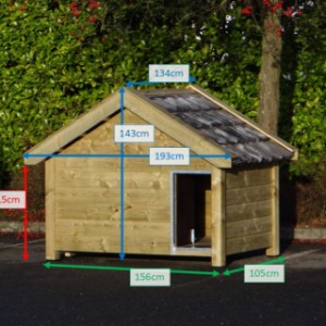 Hundehütte Snuf Imprägniert 193x134x143cm