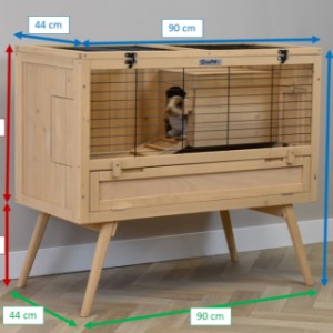 Meerschweinchenstall - Kaninchenkäfig Anna 90x44x79cm