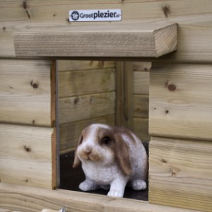 Kaninchenstall Eggy mit Auslauf - Jeden Abend ein gemütlicher Ort für Ihre Kaninchen, um sich auszuruhen und zu träumen.