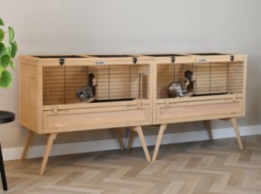 Das Innengehege Anna Doppel passt perfekt in jedes Interieur.