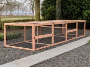 Separate Auslauf Eggy - Douglasienholz