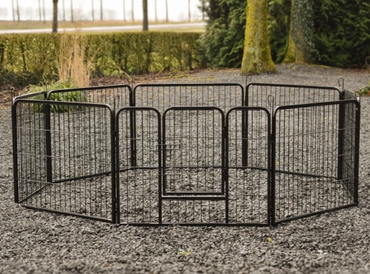 Freilaufgehege für Kleintiere Octa Schwarz - Höhe 60cm
