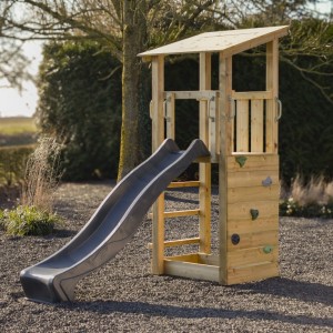 Spielturm Plan 120 mit Rutsche · 157x272x245cm
