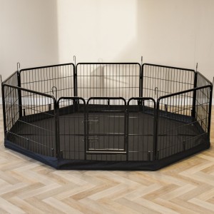 Bodenplane für Tiergehege Octa Schwarz