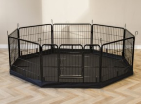 Bodenplane für Tiergehege Octa Schwarz