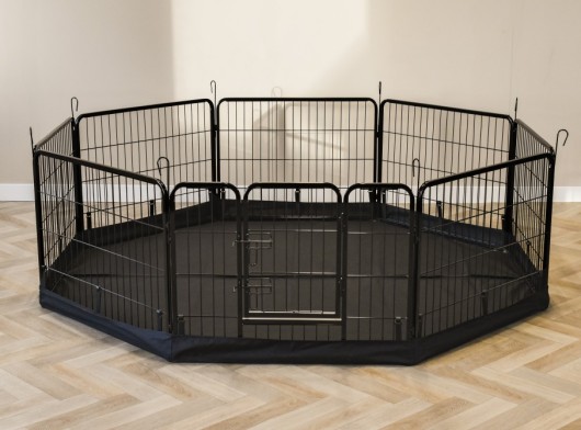 Bodenplane für Tiergehege Octa Schwarz