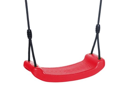 Kunststoff Schaukelsitze rot • mit BR-Seil • max. 70kg