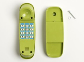 Telefon limettengrün für Spielplatz und Spielhaus