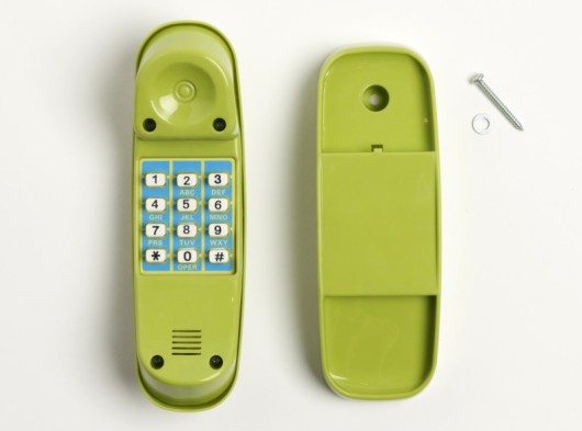 Telefon limettengrün für Spielplatz und Spielhaus