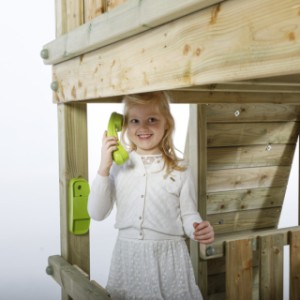Telefon limettengrün für Spielplatz und Spielhaus