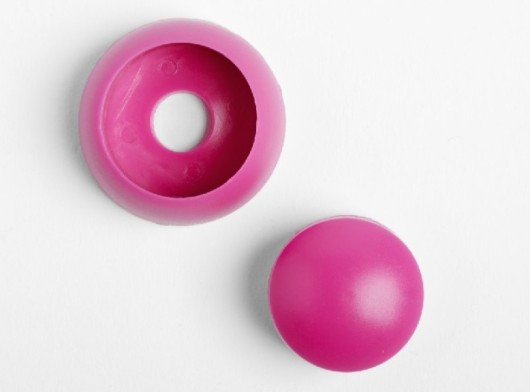 Kunststoffkappe für Bolzen rosa für Bolzen Ø8-10mm Satz von 10 Stück