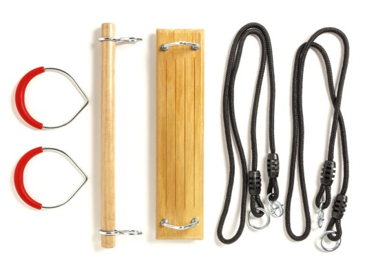 Schaukel Fun Pack Schaukel­sitz • Trapez • Ringe 3-in-1 · schwarz, BR-Seil