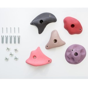 Klettersteine · Pastellrosa · 5 Stück