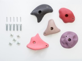 Klettersteine · Pastellrosa · 5 Stück