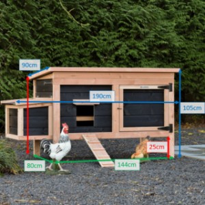 Eggy Hühnerstall mit Nistkasten in verschiedenen Größen
