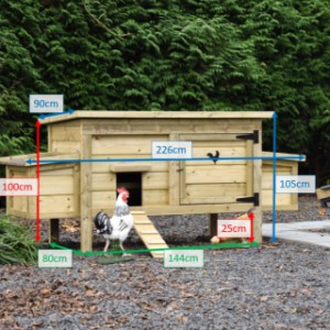 Hühnerstall von Eggy in verschiedenen Größen