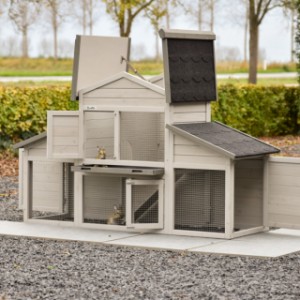 Der Meerschweinchenstall Annemieke hat viele Türen