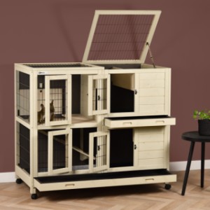 Kaninchenkäfig Bobby hat viele praktische Türen