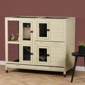 Kaninchenkäfig Bobby - Sandbeige