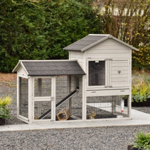 Prestige Medium mit Auslauf light-grey 200 × 90 × 150 cm