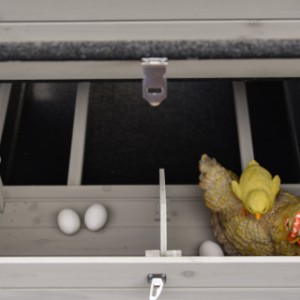 Die Innenseite des Legenests des Prestige Medium ist in zwei Bereiche unterteilt.