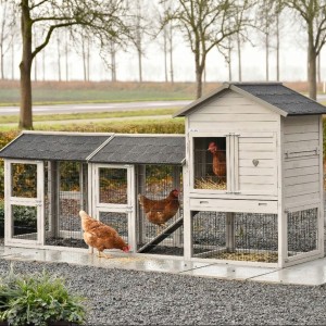 Prestige Medium Hellgrau mit 2 Ausläufen 297x91x150 cm