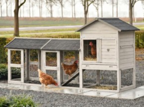 Prestige Medium Hellgrau mit 2 Ausläufen 297x91x150 cm