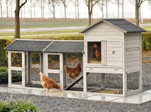 Prestige Medium Hellgrau mit 2 Ausläufen 297x91x150 cm