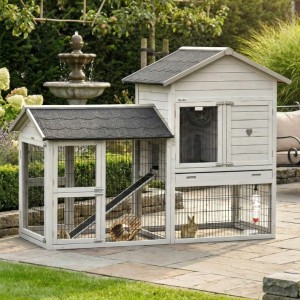 Prestige Medium mit Auslauf light-grey 200 × 90 × 150 cm