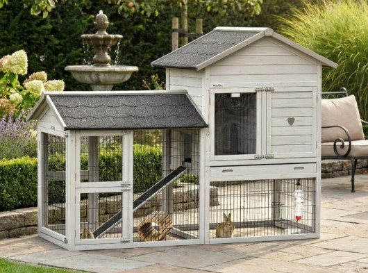 Prestige Medium mit Auslauf light-grey 200 × 90 × 150 cm