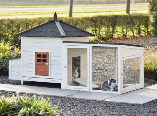 Kaninchenstall Ambiance Large terra 218×93×122 cm