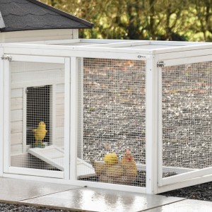 Anbau-Auslauf Ambiance Large mit Gitterdach 98×80×75 cm