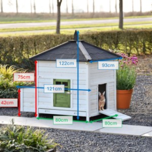 Dies sind die Abmessungen von Ambiance Large: 121×93×122 cm