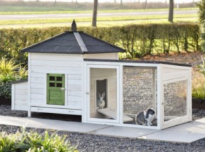 Kaninchenstall Ambiance Large terra 218×93×122 cm