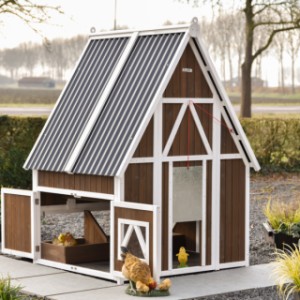 Hühnerstall Pip hat 2 nach außen öffnende Türen