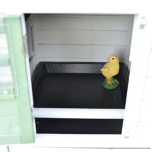 Im Nachtquartier von Noah befindet sich eine herausnehmbare Sitzstange