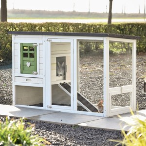 Kaninchenstall Noah olive 168x65x87cm