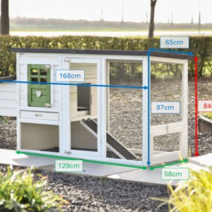 Verschiedene Abmessungen von der Stall aus Holz Noah