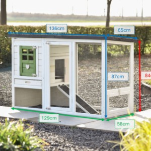 Verschiedene Abmessungen von der Stall aus Holz Noah