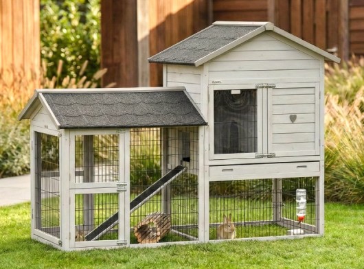 Prestige Medium mit Auslauf light-grey 200 × 90 × 150 cm