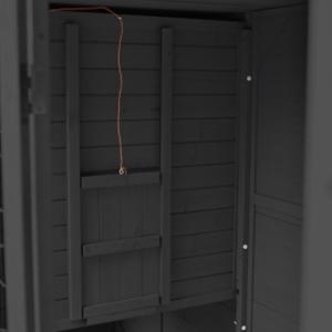 Der Hühnerstall Holiday Large verfügt über eine einfach zu bedienende Verschlussklappe.