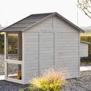 Hühnerstall Holiday Medium mit Legenest | Rückseite