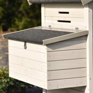 Das Legenest ist ausgestattet mit ein Dach mit Dachpappe