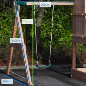 Verschiedene Abmessungen von der Anbauschaukel Succes