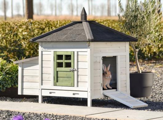 Kaninchenstall Ambiance Small Olive 108x77x99 cm