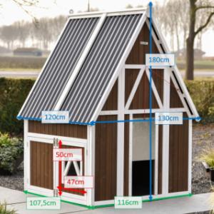 Verschiedene Abmessungen von der Kaninchenstall Pip