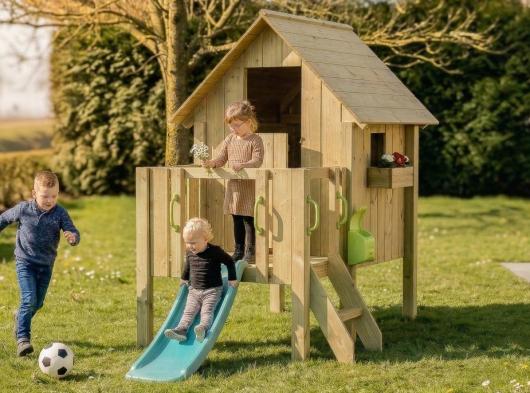 Spielhaus Dream 60 mit Rutsche JoyPet · Imprägniertes Fichtenholz