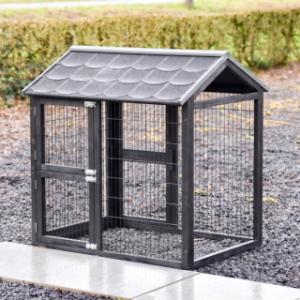 Zwischenauslauf Space Large Black Anti-Nage