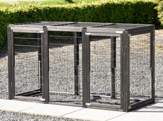 Katzenauslauf Funktional Black 180x80x104cm